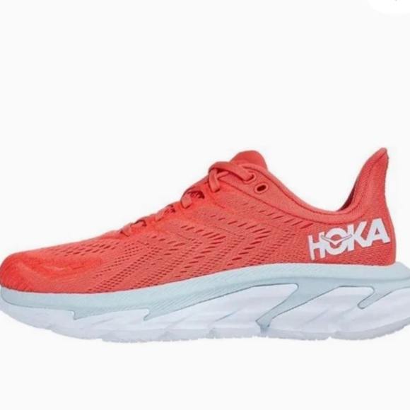 HOKA CLIFTON EDGE Women's Coral Running Shoes - Picture 1 of 7
